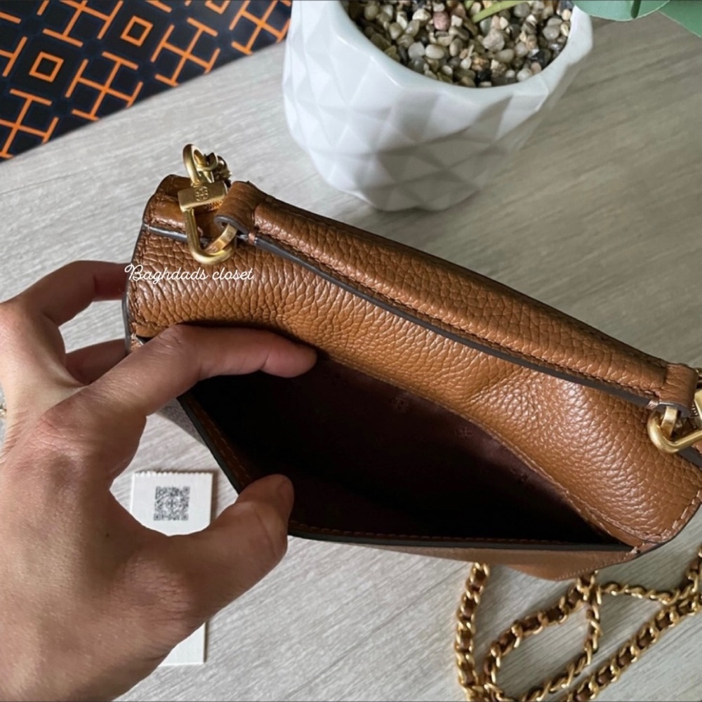 New , tory burch britten chain top handle Crossbody bag - Picture 10 of 12